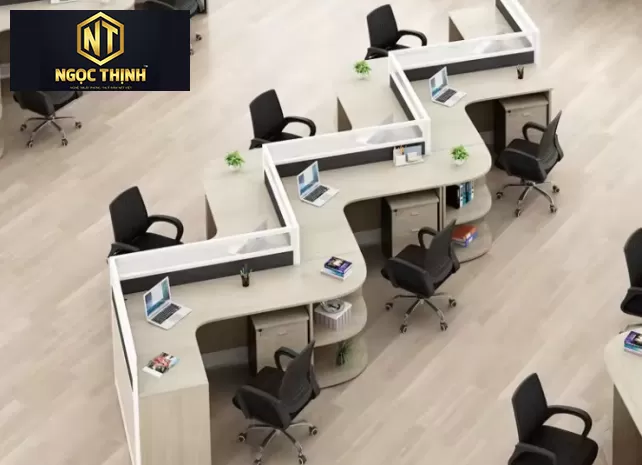 Các loại bàn làm việc hoạt động theo nhóm nhân viên văn phòng Các loại bàn làm việc hoạt động theo nhóm nhân viên văn phòng